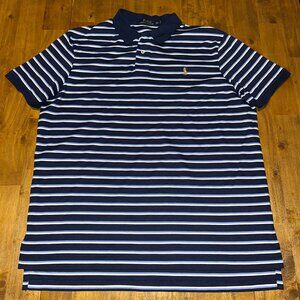Polo Ralph Lauren Pima Soft Touch men's horizonal stripe polo shirt XXL